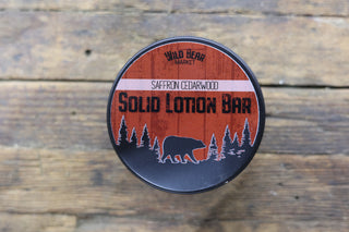 Saffron Cedarwood Solid Lotion Bar
