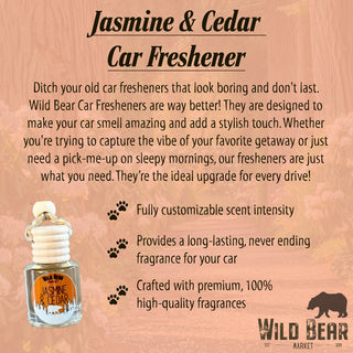 Jasmine & Cedar Car Freshener