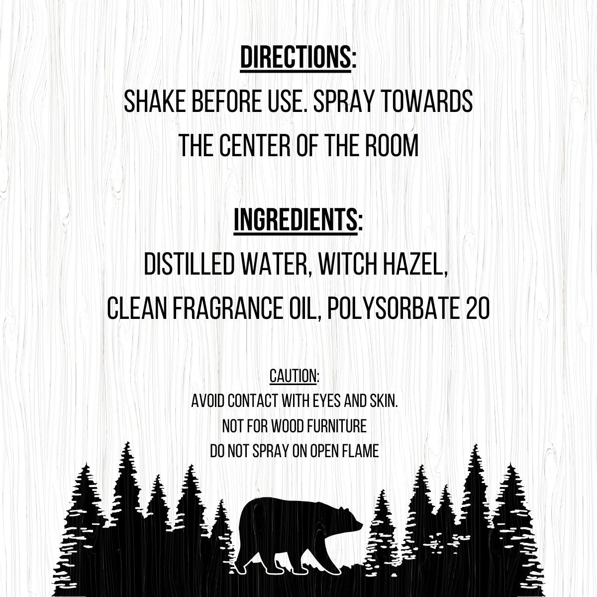 Air Freshener Label by Wild Bear Market