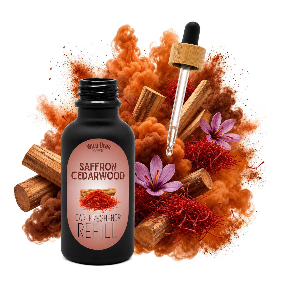 Saffron Cedarwood Car Freshener Refill