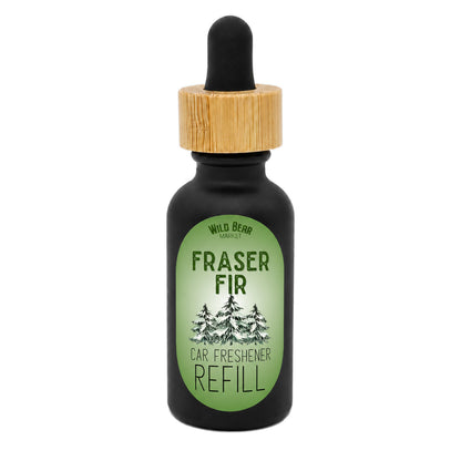 Fraser Fir car freshener refill bottle with dropper