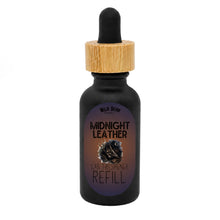 Midnight Leather car freshener refill bottle with dropper