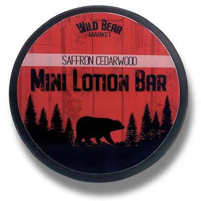 Saffron Cedarwood Mini Lotion Bar
