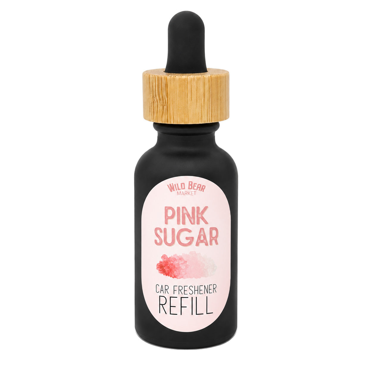 Pink Sugar car freshener refill bottle with dropper