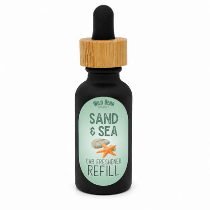 Sand & Sea car freshener refill bottle with dropper