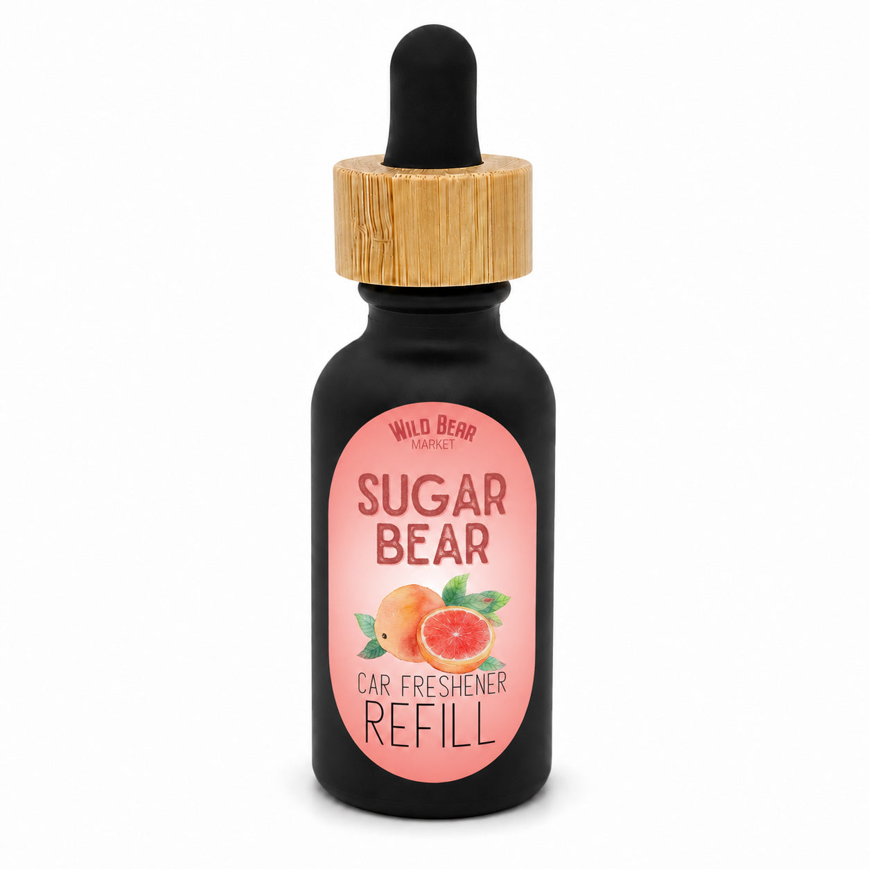 Sugar Bear car freshener refill bottle with dropper