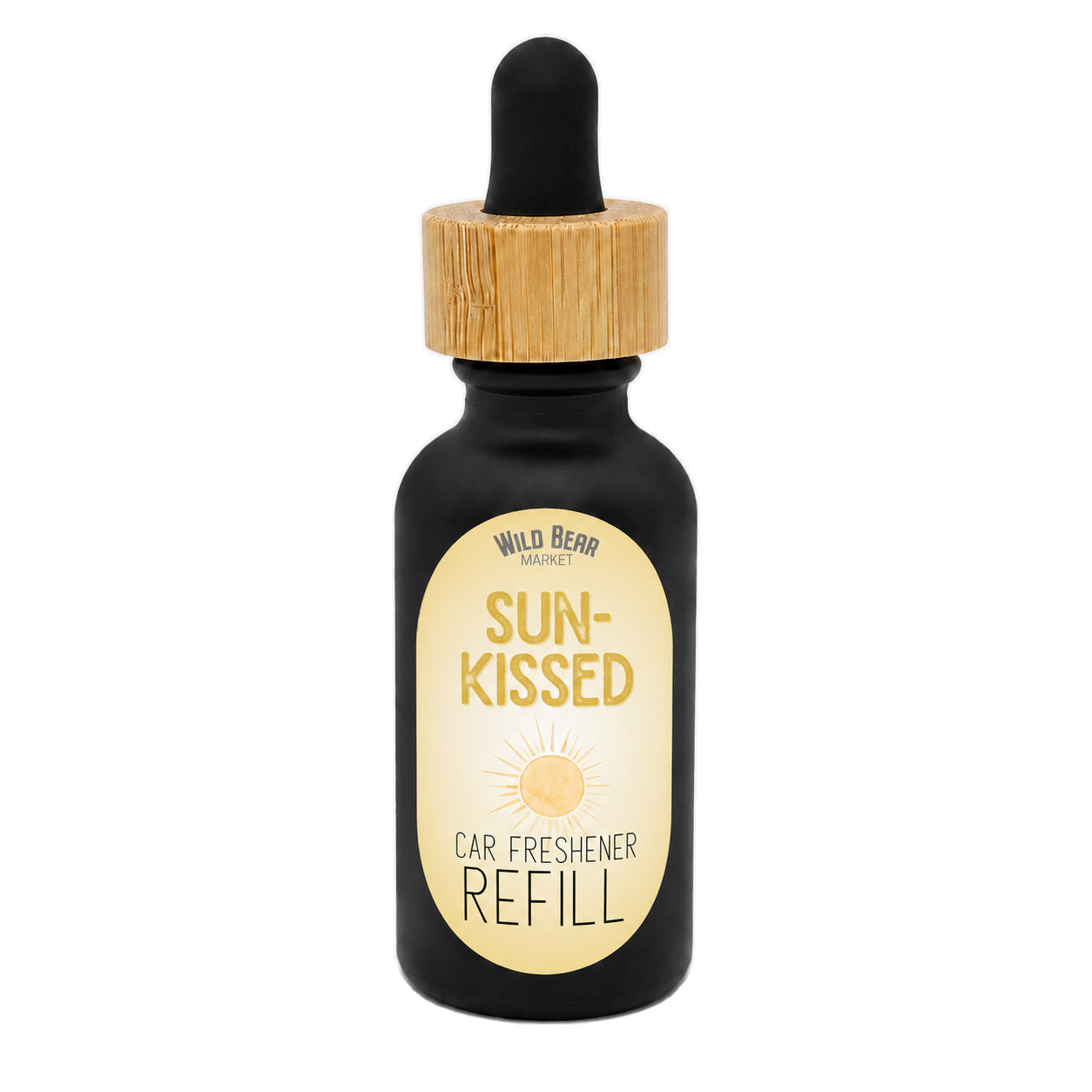 Sun-Kissed car freshener refill bottle with dropper
