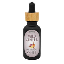 Wild Vanilla car freshener refill bottle with dropper